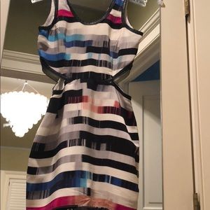 Parker cutout silk dress